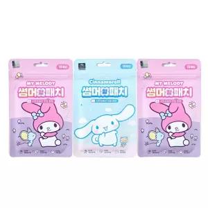 산리오 썸머패치 3개 시나모롤 마이멜로디 시트로넬라 오일 향 날벌레 패치