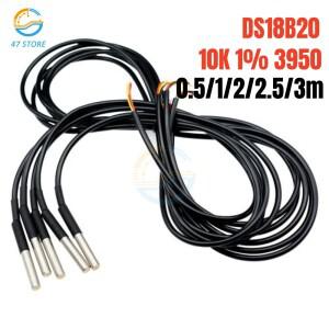 DS18B20 NTC 10K 1% 3950 서미스터 방수 온도 컨트롤러 센서 프로브 W1209 W1401 W3001 조절기 0.5m1m2m3m