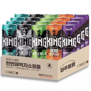 핫식스 더킹 355ml 5종 4캔씩 / 러쉬 + 제로 + 애플홀릭 + 아이스피치 + 퍼플그레이프 / 총 20캔