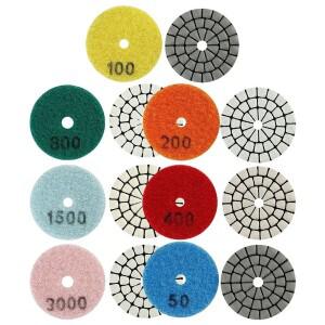 2인치 50mm 다이아몬드 드라이 폴리싱 패드 화강암 대리석 샌딩 디스크 세라믹 스톤 셔 연마 도구 그라인딩
