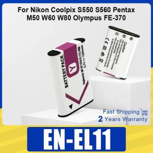 EN-EL11 배터리 Li-60b D-Li78 NP-BY1 Nikon Coolpix S550 Pentax M50 W60 W80 Olympus FE-370 카메라 용