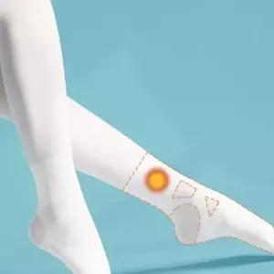댄스 발목 발레타이즈 압력 연습용 양말 발레스타킹 5WE68C007 화이트