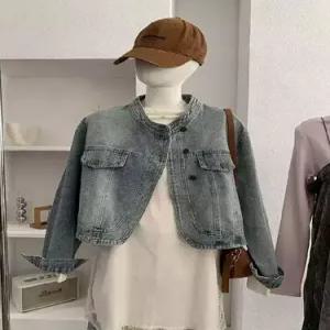 여성용 데님 빈티지 트렌디 아이템 자켓 코트 여 슬림핏 상의 트렌드 HT1
