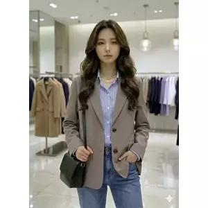 [롯데백화점]SOUP 뒤 트임 투버튼 자켓  SC4JK39R