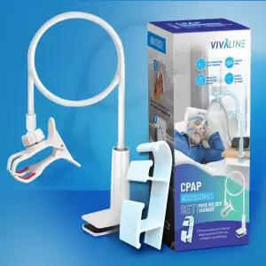 튜브 누출을 방지하고 엉킴을 조절할 수 있는 CPAP 호스 홀더 행거 탈부착 및 견고한 지지 침대 정리