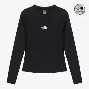 [백화점 정품] 노스페이스 NT7TS31A 여성 에센셜 긴팔 래쉬가드 BLACK