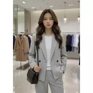 [롯데백화점]SOUP 칠부소매 크롭 자켓  SC5TJ85R