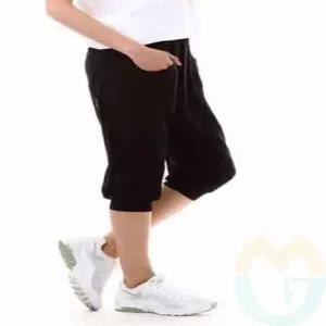 여성 냉감팬츠 7부 프리사이즈 블랙 시원한여름바지