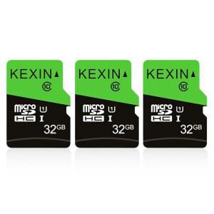 KEXIN 3팩 32GB 마이크로 SD 카드 메모리 MicroSDHC UHS-I 클래스 10 고속 카드, C10, U1,