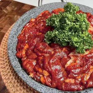 [셀러허브]팜스제임 양념 오리고기 500g 냉장 무항생제 불고기 오리주물럭_PJ (S20239317)