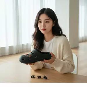 고리형 신발장식 부자재 DIY 악세서리 500p 신발데코파츠 슬리퍼꾸미기