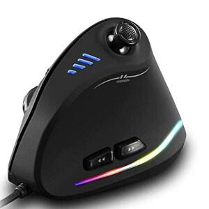 ZEERKEEER 인체공학적 유선 수직 조이스틱이 10000 게이밍 RGB 마우스 장착된