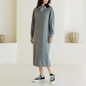 [하프클럽/](~88size)포인카라레이어드원피스 OPE1001_YC