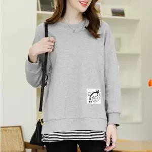 [하프클럽/](~110size)캐츠레이어드맨투맨 TBC1174_DC