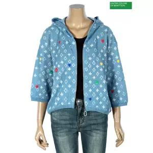 베네통 [아울렛] 패턴 후드 가디건 BAKCA8631 585886Moony