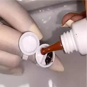 타투 뷰티소품 반영구 색소컵 반지 대형 2구 일회용 잉크 보관 용기
