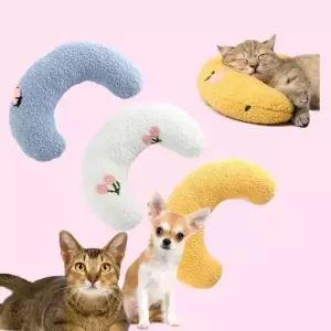 [골드스마일]고양이 초승달 베개 쿠션 방석 침대 강아지 U형