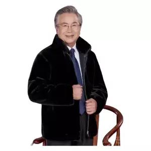 남자밍크코트 무스탕 자켓 퍼 점퍼 블랙 스타일러쉬 올드머니룩 겨울 캐주얼