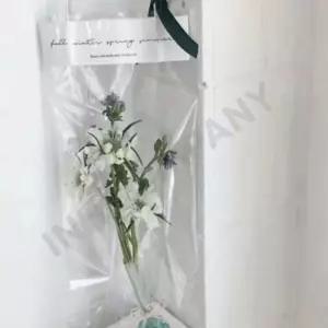비닐봉투 꽃쇼핑백 꽃포장 선물 비닐가방 대형 투명