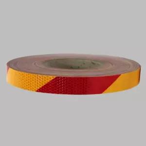 연아디자인 반사 테이프 사선 25MM X 50M 황적사선 안전표시테이프