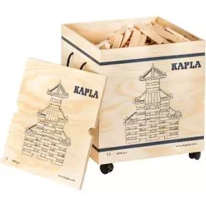 KAPLA 목조 건축 세트 - 상자에 담긴 1000개의 건물 판자 3세용+