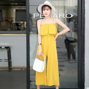 여성 여름 시원한 점프슈트 밴딩 원피스