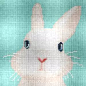아기 토끼 (캔버스) 보석십자수 25x25