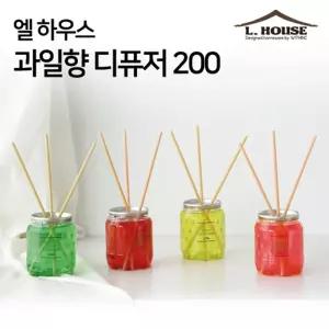 (튼튼)엘하우스 과일향 디퓨저 200ml 실내방향제 탈취제 용방향제 선물 오일 이사 집들이