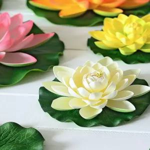 조화 연잎 꽃모형 조경 연못 대형 연꽃 불교 연꽃