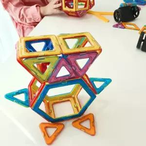 자석블럭174pcs 창의력 어린이집 놀잇감 맥포머스 추가 호환 magnetic block