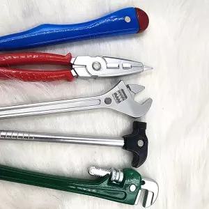 (튼튼)(5종세트) 공구볼펜 0.5mm 냉장고부착가능망치 커터칼 중성 특이한 선물 재밌는 학생 직장인 필기구