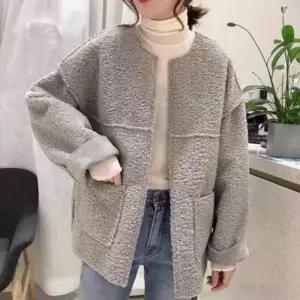 여자 양털 가디건 자켓 루즈핏 간절기 뽀글이 아우터