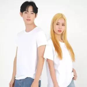기본 남성 17수 순면 GWM 화이트 반팔티셔츠