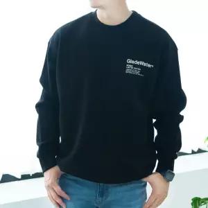 남자 맨투맨 면티셔츠 자수프린팅 기본 오버핏 RHT015