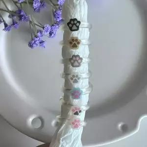 [하프클럽/]발바닥 모양 애완동물 강아지 고양이 캐릭터 하이틴 우정 링 반
