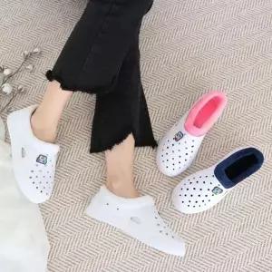 [하프클럽/]아동 겨울용 남성 여성용 보온 내피 털 실내화 방한 슬리퍼