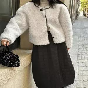 여자 아이템 모피 트렌디 코트 보온 치즈양털 HT1
