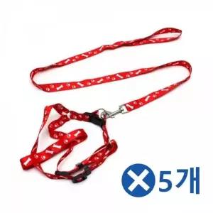 WL 강아지 가슴줄x5개-색상랜덤 강아지하네스 산책줄 WFLR1YH