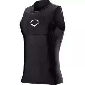 EvoShield NOCSAE 보호 가슴 셔츠 - 성인 및 청소년 사이즈 검은색
