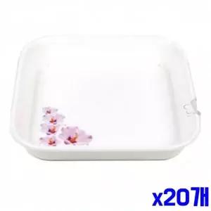 WL 정사각 화분받침 16.2x16.2x2.7cm x20개 화분물받침대 WFLQXIO
