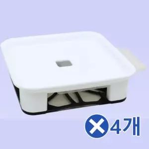 WL 서랍형 정사각 화분받침대-2호x4개 물받침대 화분받이 WFLQTBP