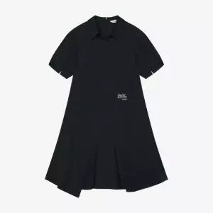 [베스띠벨리]슬릿 컷팅 셔츠 원피스 BKOAE2542 BK_CA