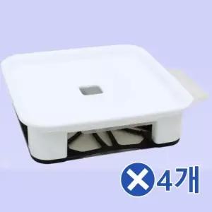WL 서랍형 정사각 화분받침대-2호x4개 물받침대 화분받이 WFLPO6X