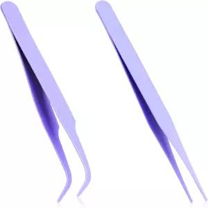 래쉬 핀셋 키트 - 속눈썹 연장 DIY 공예 네일 아트 스크랩북 주얼리 제작을 위한 스테인리스 스틸