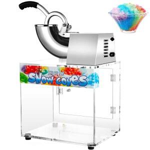 VNN 48L 스노우 콘 기계, 500L/H 상업용 빙수 300W 전기 제빙기, 파티 활동, 가족 모임, 이벤트에 적합합니다