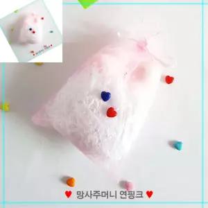 가타 망사주머니 연핑크 중2장 어린이집유치원봉투 과자포장봉투