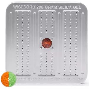 Wisesorb 200그램 기 안전 제습기 재사용 가능한 실리카겔 건조제 용기 표시 주황색에서 녹색