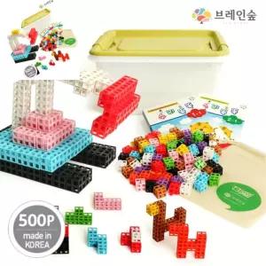 팔랴 브레인숲 맹거스펀지 만들기 매쓰큐브 500 소마큐브게임 초등놀이교구 창의블록