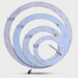 천장 조명 LED 패널 6W 12W 15W 18W 24W 80W 100W 원형 링 라이트 220V SMD 5730 라운드 개조 보드