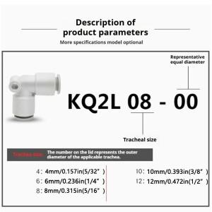 10pcs PV 퀵 커넥터 공압 플러그 90도 팔꿈치 플라스틱 피팅 4mm/6mm/8mm/10mm/12mm 공기 부품 파이프 물에